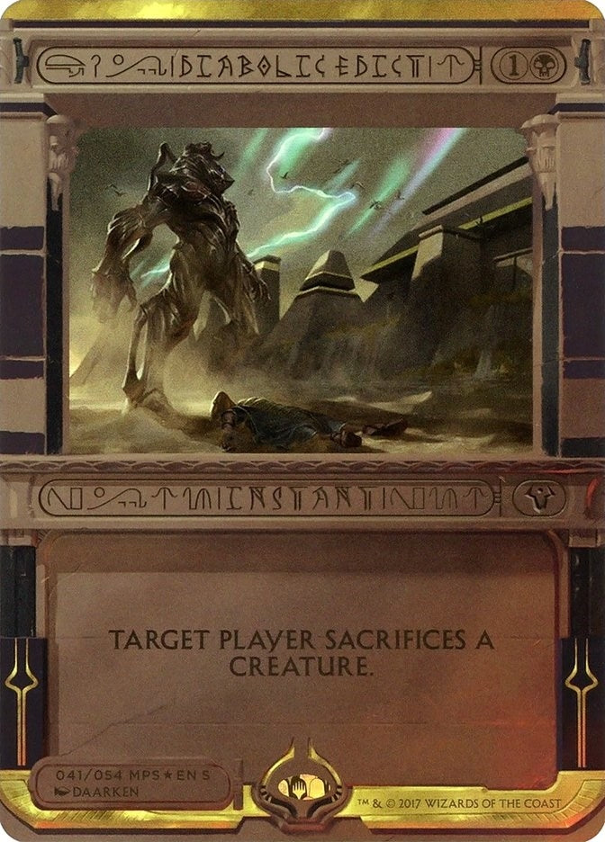 Diabolic Edict (41) (Masterpiece Series: Amonkhet Invocations)