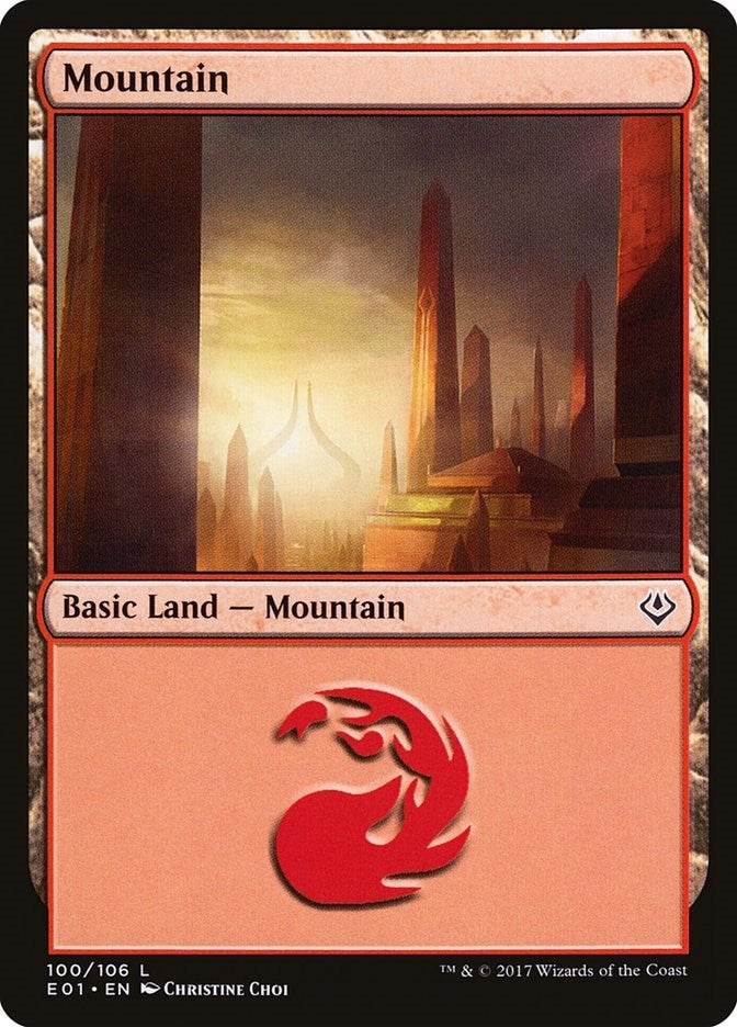 Mountain (100) (100) (Archenemy: Nicol Bolas)