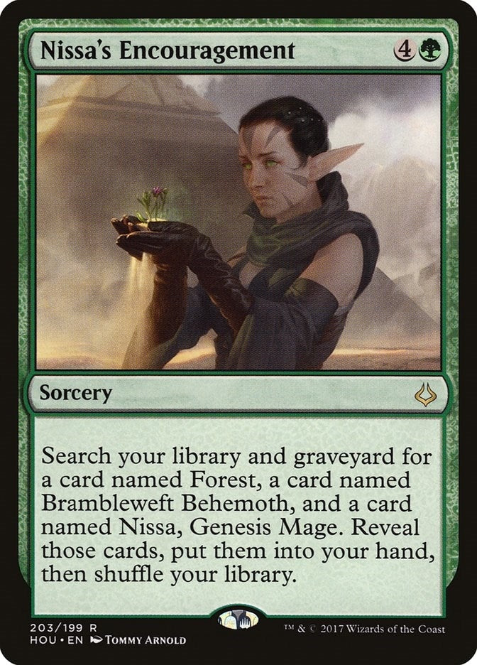 Nissa's Encouragement (203) (Hour of Devastation)