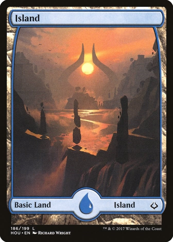 Island (186) - Full Art (186) (Hour of Devastation)