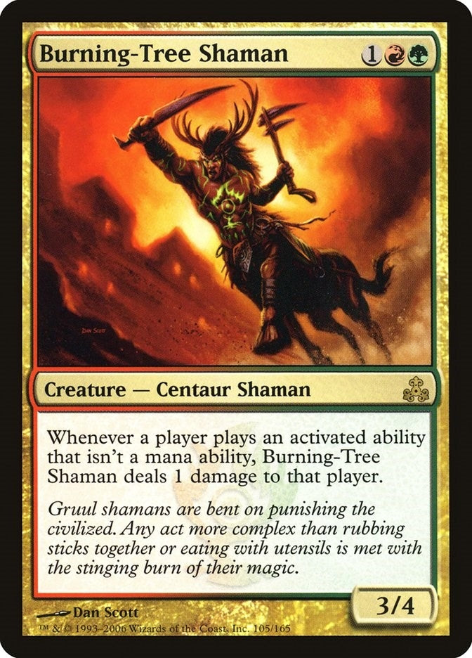 Burning-Tree Shaman (105) (Guildpact)