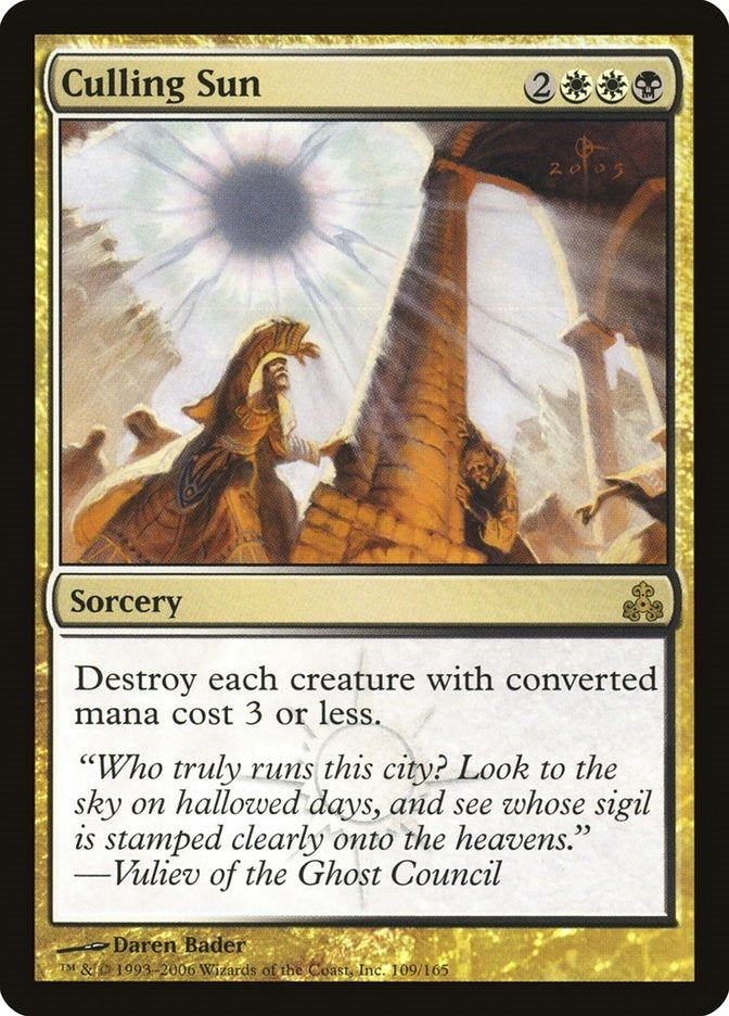 Culling Sun (109) (Guildpact)