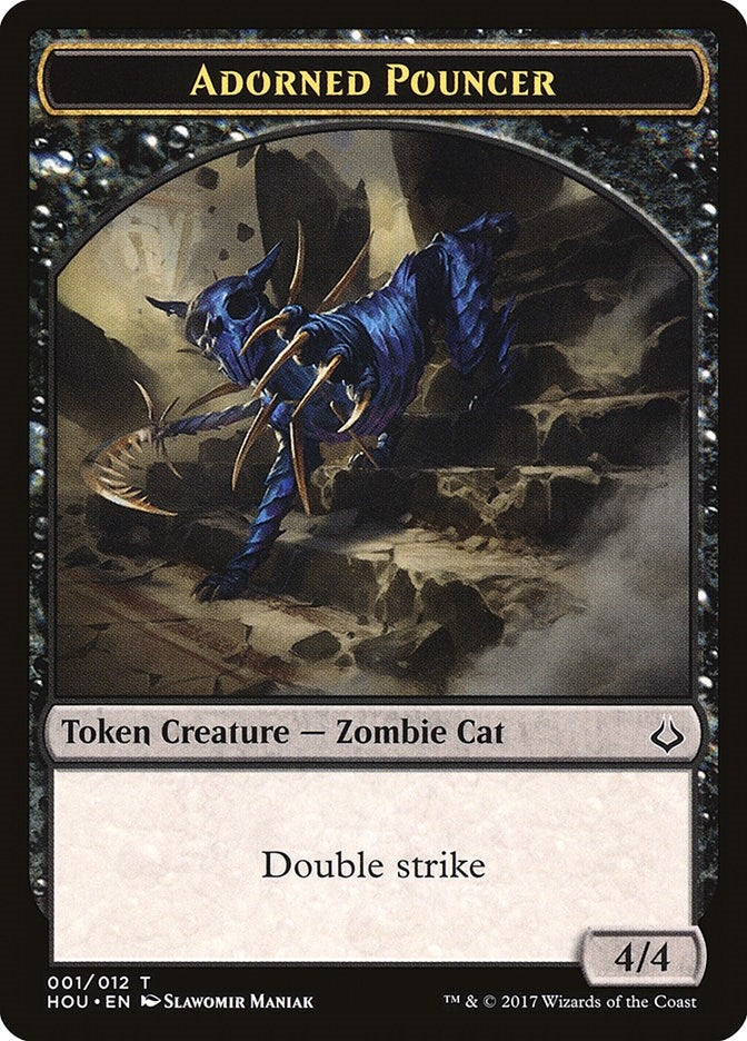 Adorned Pouncer Token (1) (Hour of Devastation)