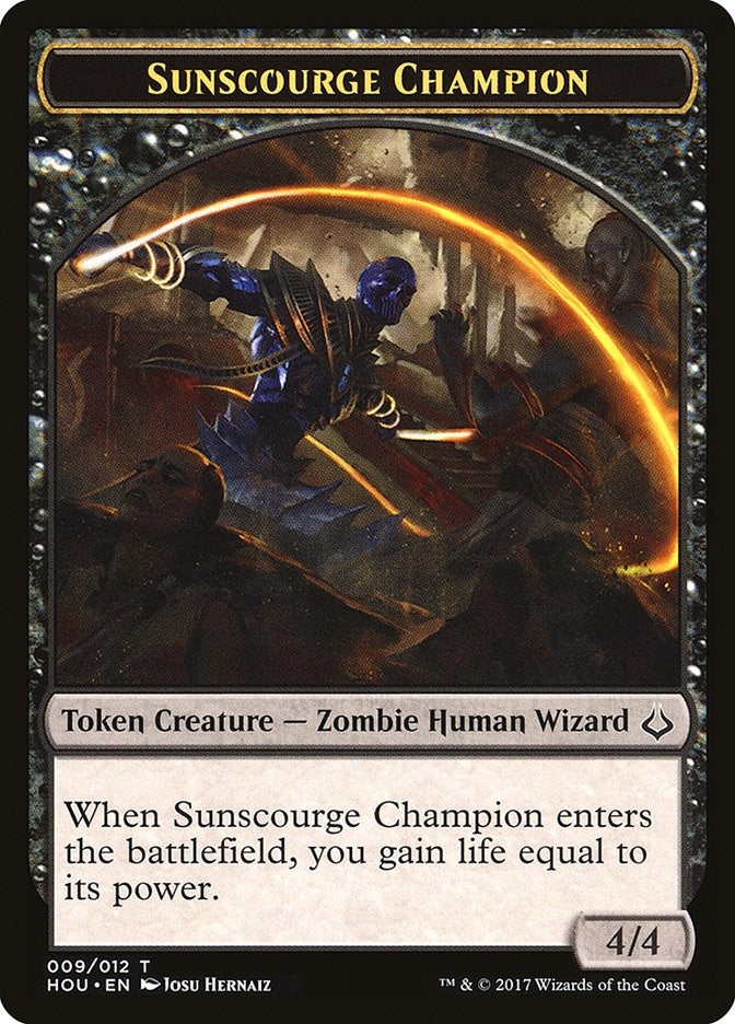 Sunscourge Champion Token (9) (Hour of Devastation)