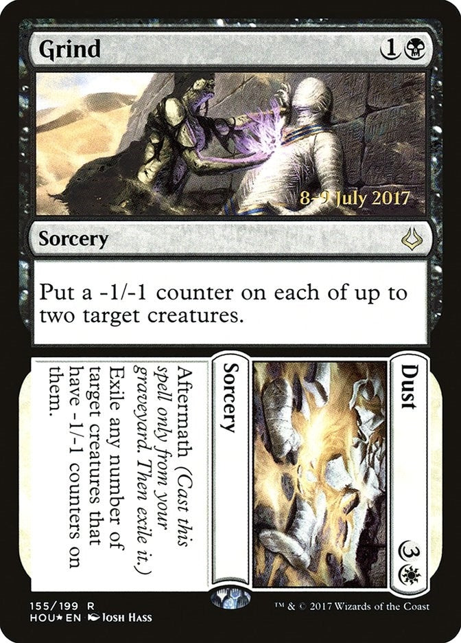 Grind // Dust (155) (Prerelease Cards)