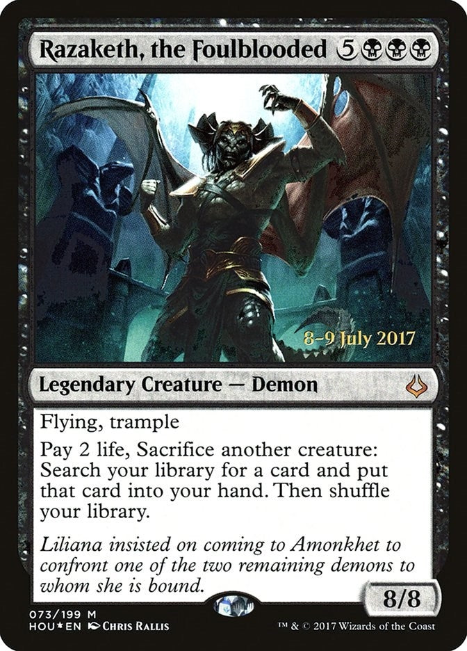 Razaketh, the Foulblooded (73) (Prerelease Cards)