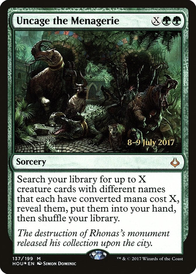 Uncage the Menagerie (137) (Prerelease Cards)