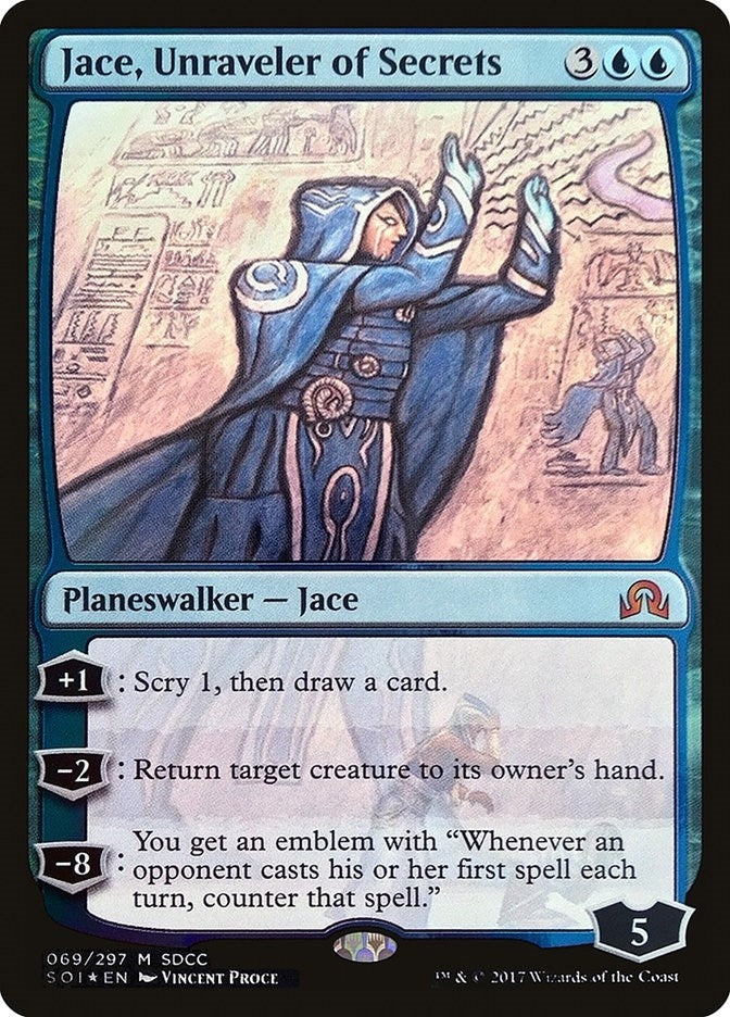 Jace, Unraveler of Secrets (SDCC 2017 Exclusive) (69) (Media Promos)