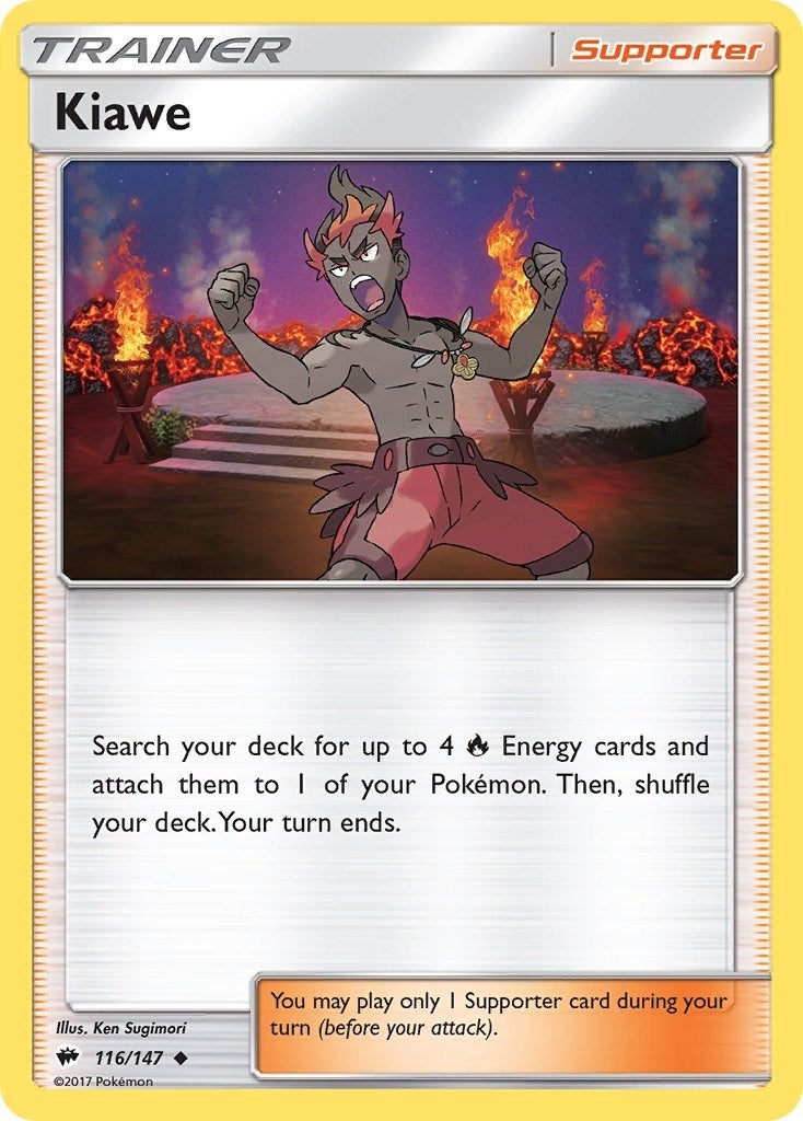 Image for Kiawe (116/147) (SM - Burning Shadows) - Pokemon