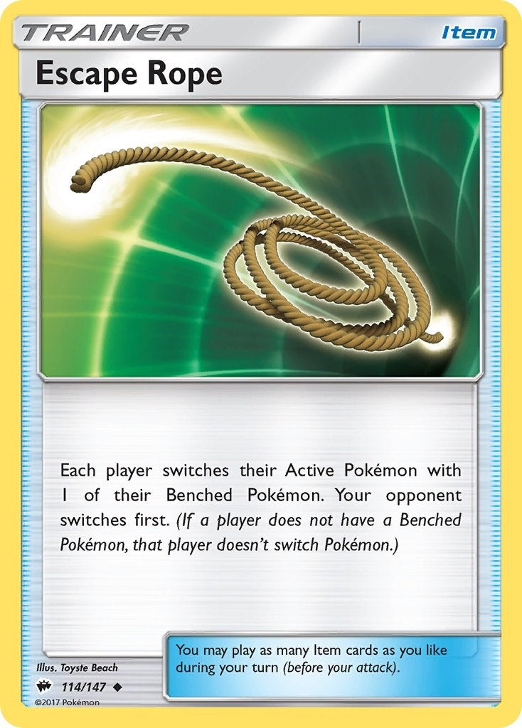 Image for Escape Rope (114/147) (SM - Burning Shadows) - Pokemon