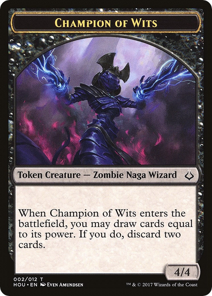 Champion of Wits // Insect Double-Sided Token (2 // 12) (Hour of Devastation)