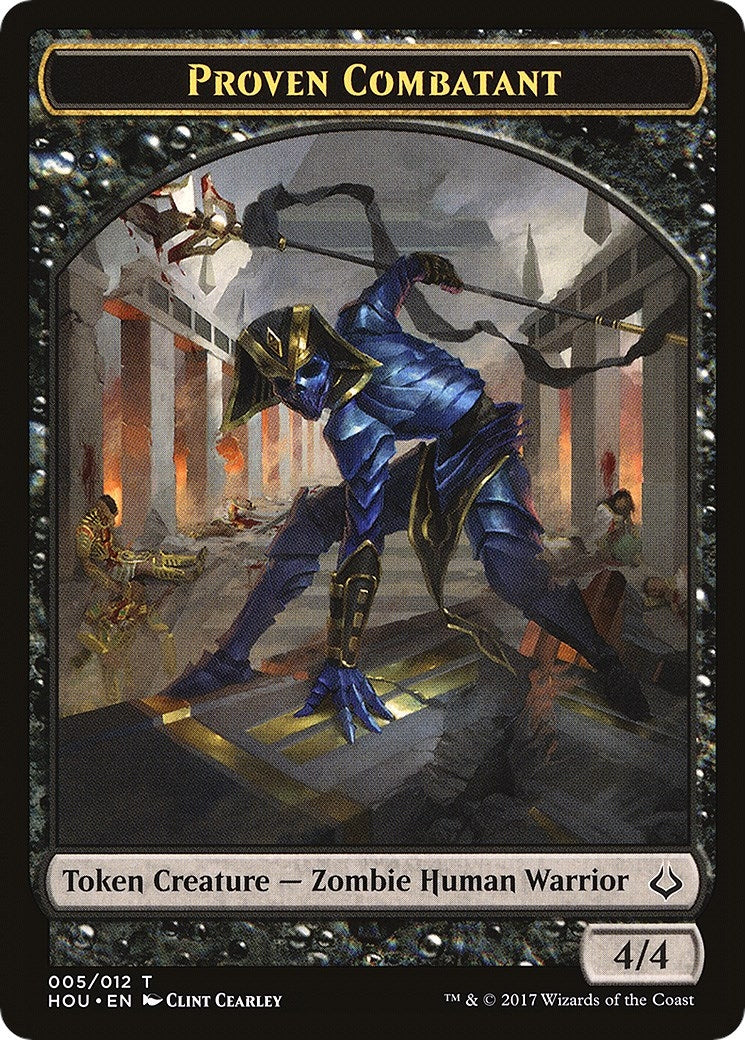Proven Combatant // Cat Double-Sided Token (5 // 16) (Hour of Devastation)