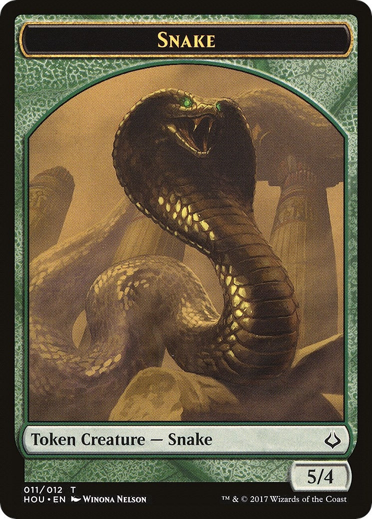 Snake // Warrior Double-Sided Token (11 // 17) (Hour of Devastation)
