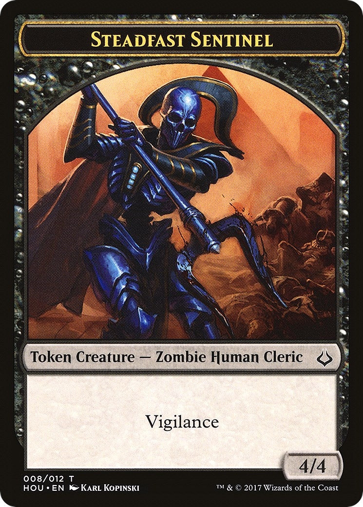 Steadfast Sentinel // Zombie Double-Sided Token (8 // 20) (Hour of Devastation)