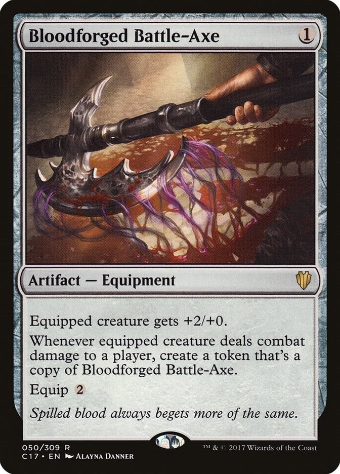 Bloodforged Battle-Axe (50) (Commander 2017)