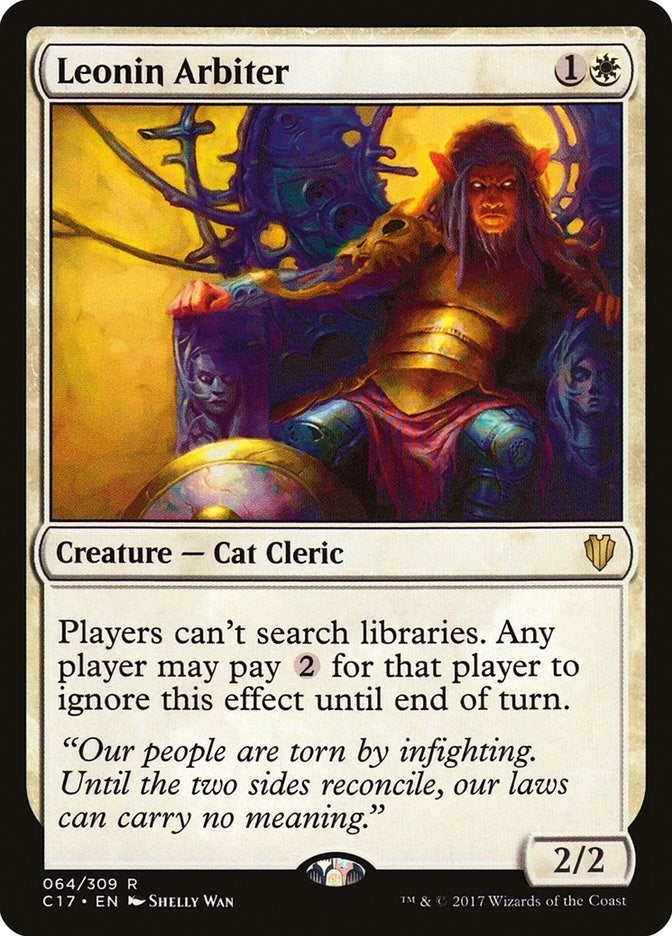 Leonin Arbiter (64) (Commander 2017)
