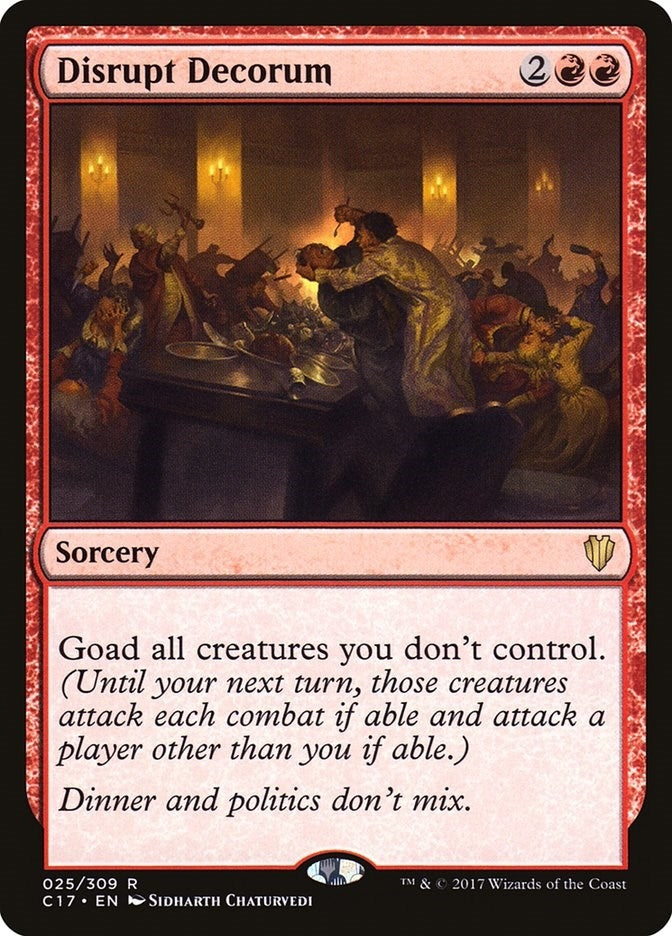 Disrupt Decorum (25) (Commander 2017)