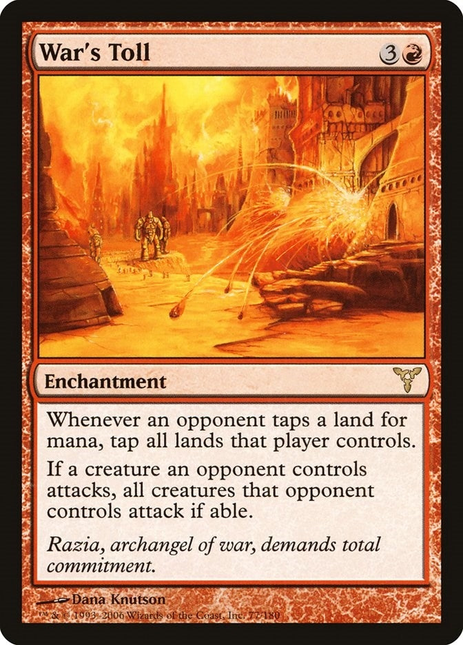 Image for War's Toll (77) - Magic: The Gathering