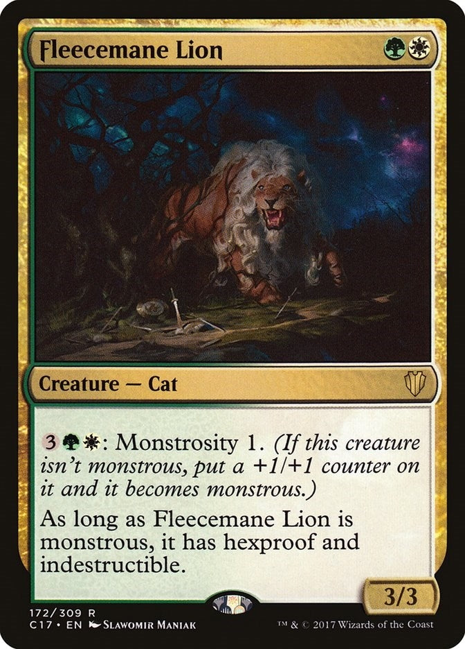 Fleecemane Lion (172) (Commander 2017)