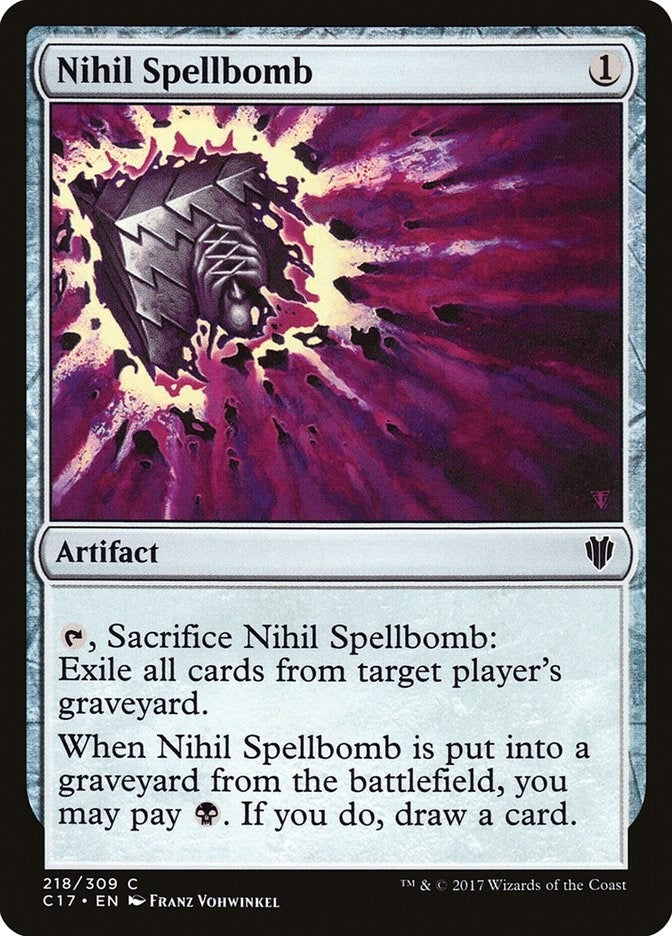 Nihil Spellbomb (218) (Commander 2017)