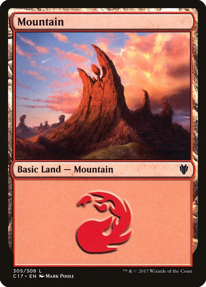 Mountain (305) (305) (Commander 2017)