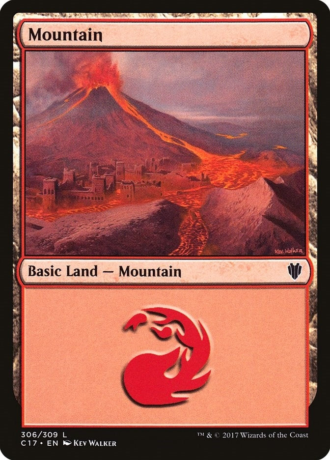 Mountain (306) (306) (Commander 2017)