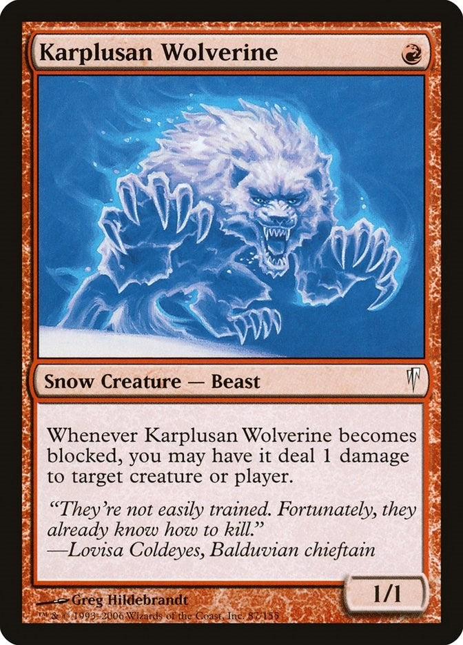 Karplusan Wolverine (87) (Coldsnap)