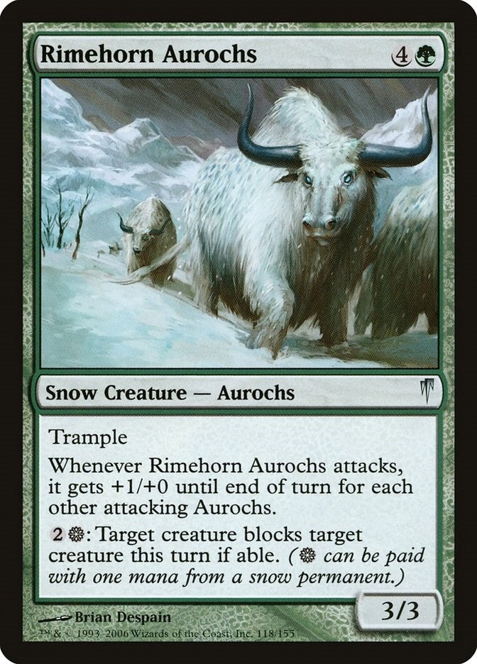 Rimehorn Aurochs (118) (Coldsnap)