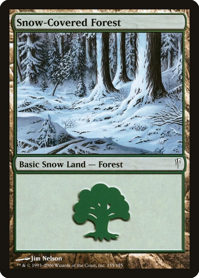 Snow-Covered Forest (155) (Coldsnap)