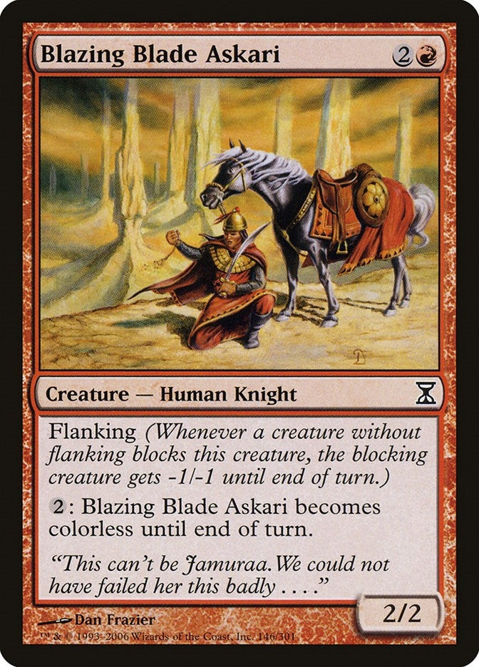 Blazing Blade Askari (146) (Time Spiral)