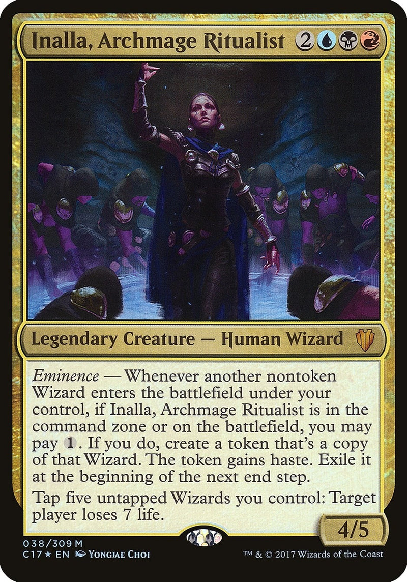 Inalla, Archmage Ritualist (Commander 2017) (38) (Oversize Cards)