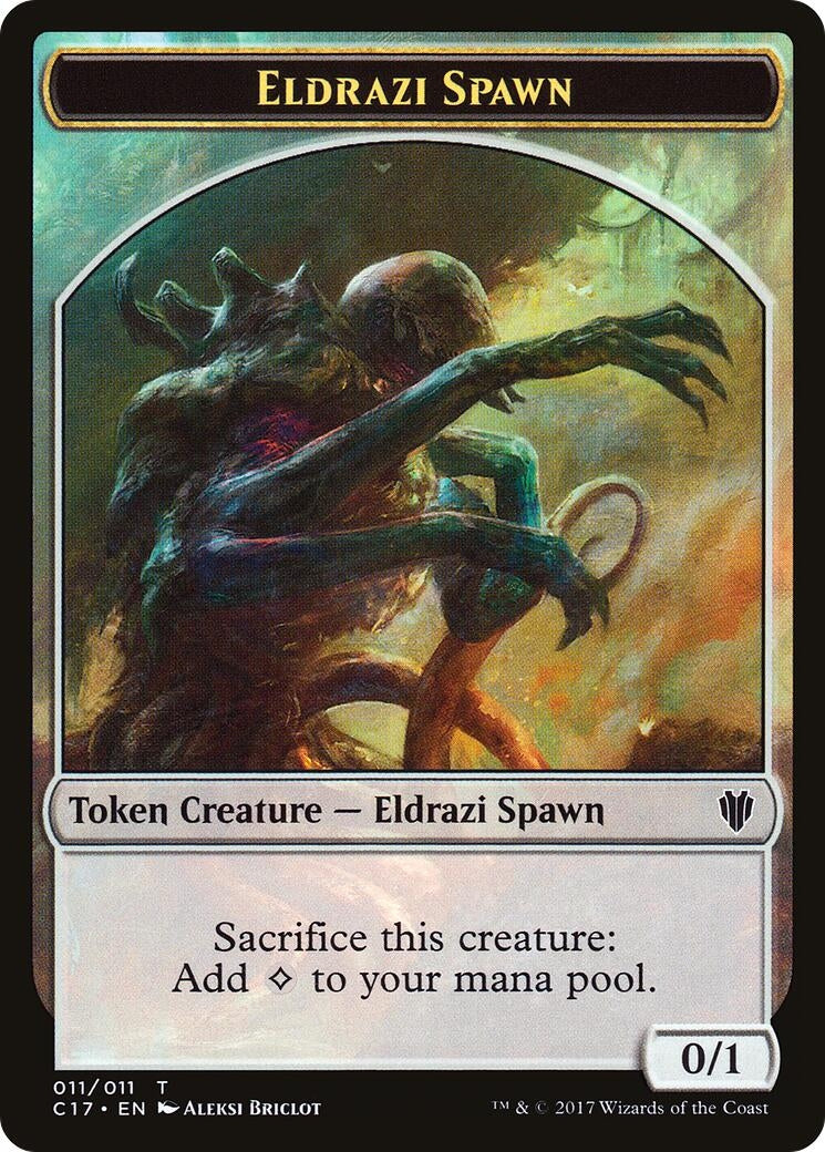 Eldrazi Spawn // Vampire Double-Sided Token (11 // 4) (Commander 2017)