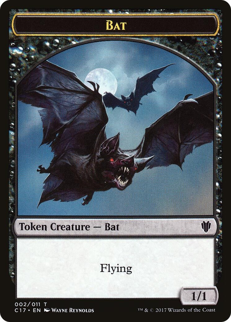 Bat // Vampire Double-Sided Token (2 // 4) (Commander 2017)