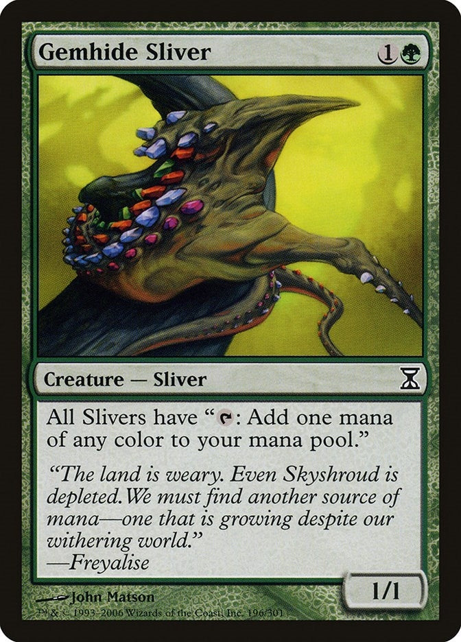 Gemhide Sliver (196) (Time Spiral)