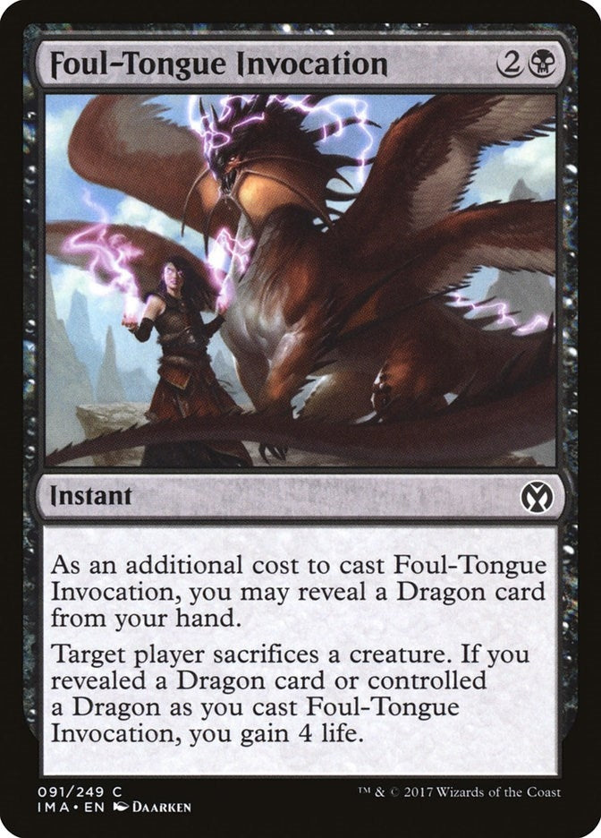 Foul-Tongue Invocation (91) (Iconic Masters)