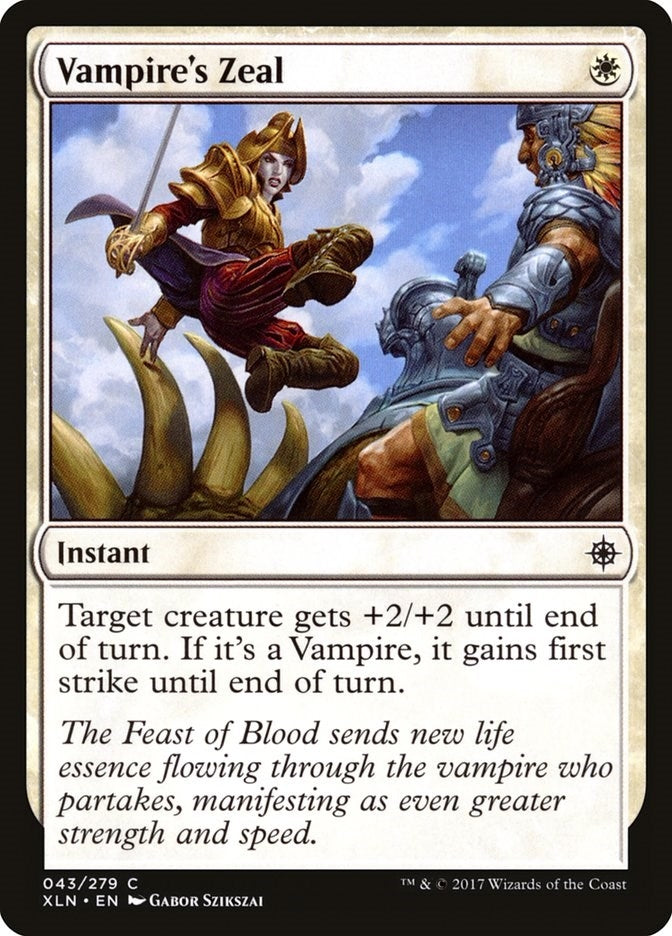 Image for Vampire's Zeal (43) - Magic: The Gathering