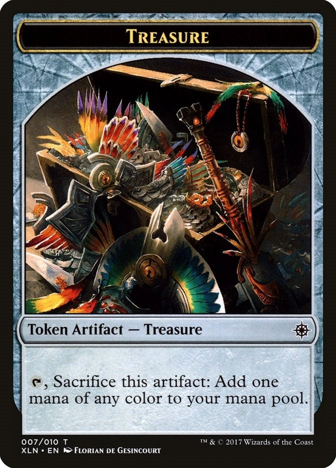 Image for Treasure Token (007) (7) - Magic: The Gathering