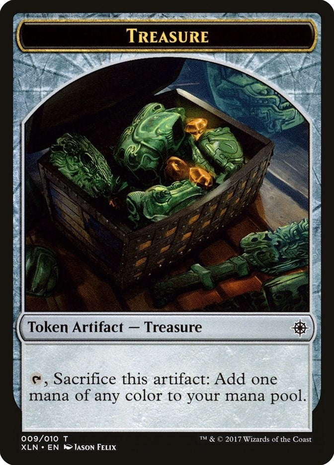 Image for Treasure Token (009) (9) - Magic: The Gathering