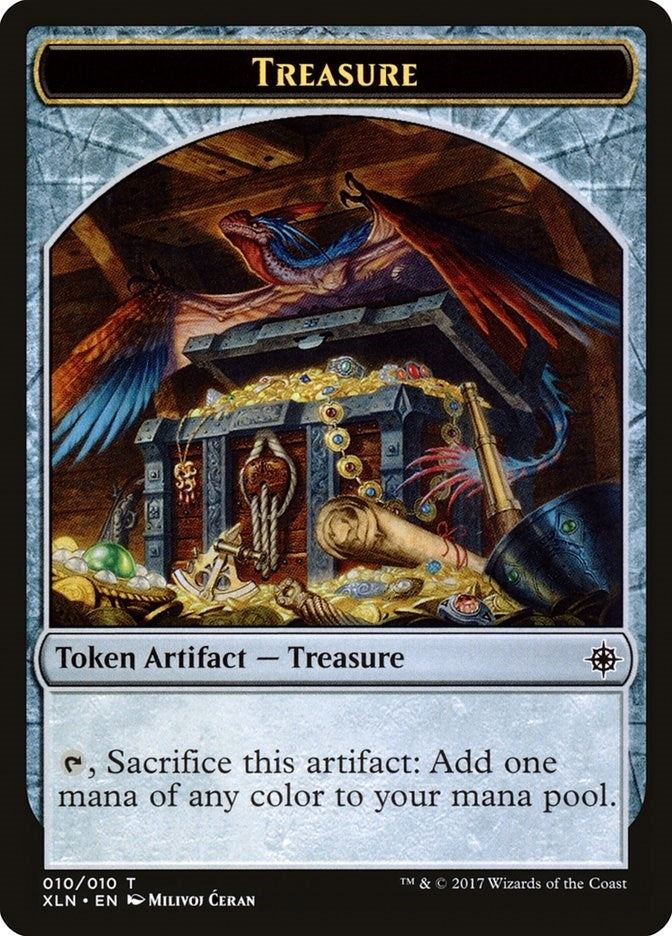 Image for Treasure Token (010) (10) - Magic: The Gathering