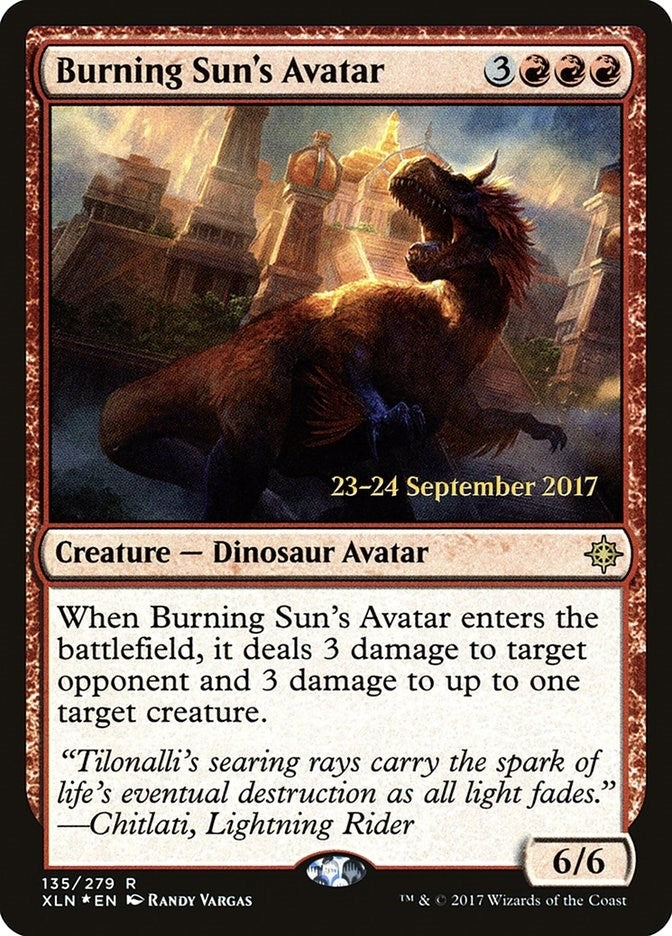 Burning Sun's Avatar (135) (Prerelease Cards)