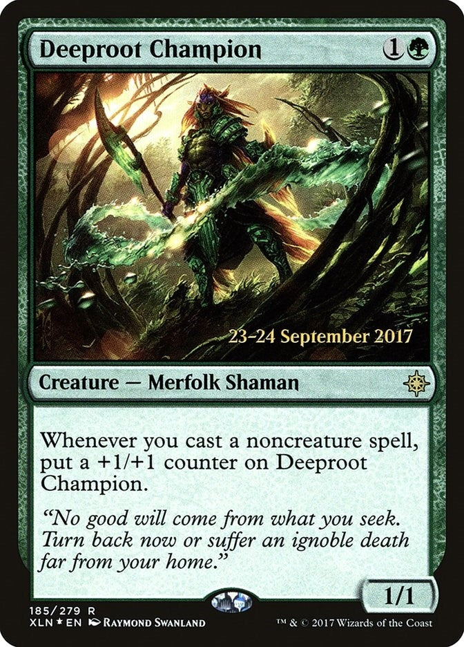 Deeproot Champion (185) (Prerelease Cards)