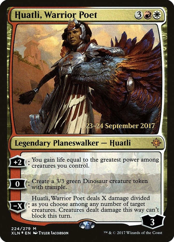 Huatli, Warrior Poet (224) (Prerelease Cards)
