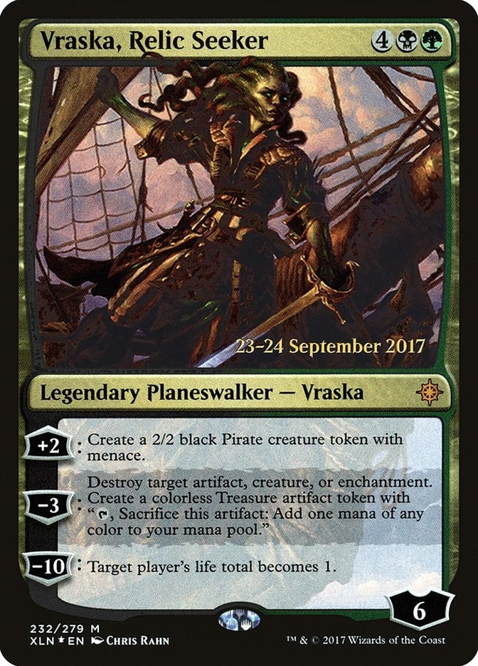 Vraska, Relic Seeker (232) (Prerelease Cards)
