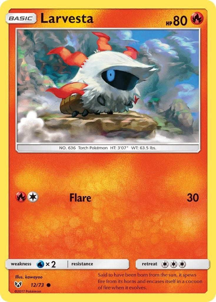 Image for Larvesta (12/73) (Shining Legends) - Pokemon