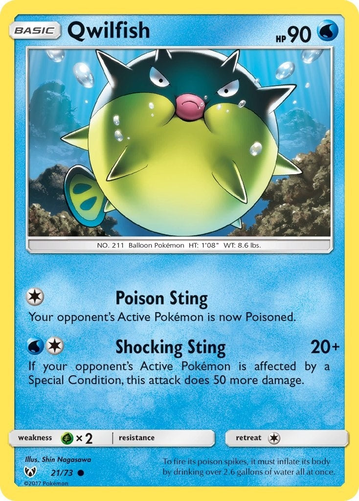 Image for Qwilfish (21/73) (Shining Legends) - Pokemon