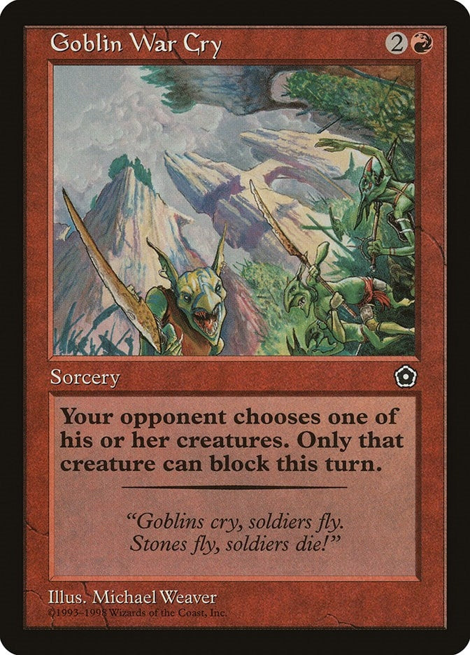 Goblin War Cry (Portal Second Age)
