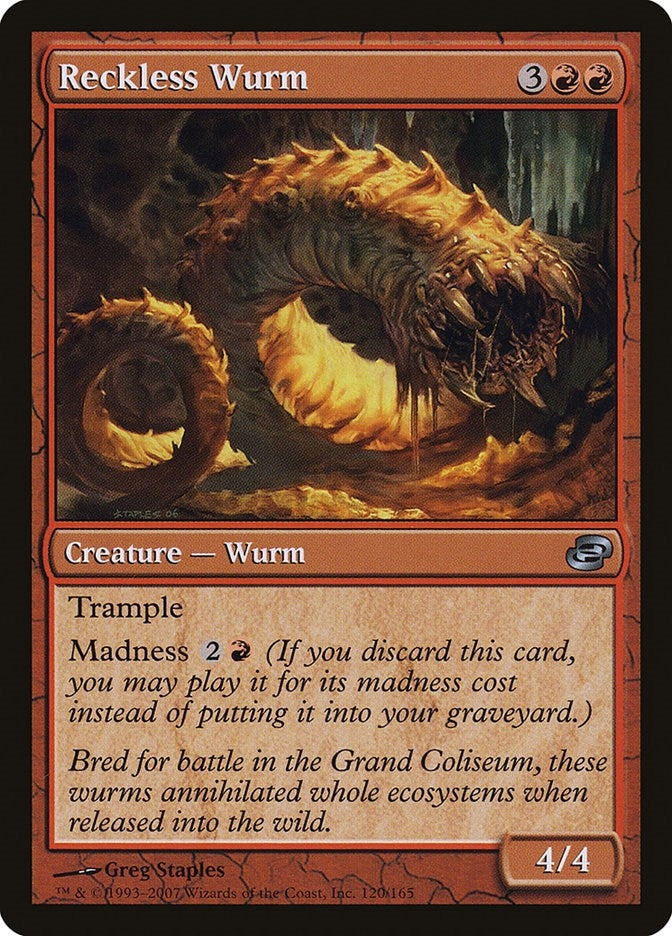 Reckless Wurm (120) (Planar Chaos)