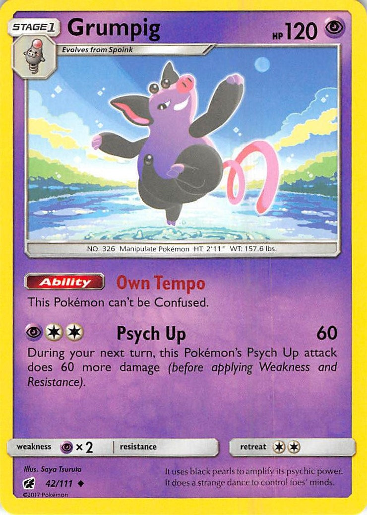 Image for Grumpig (42/111) (SM - Crimson Invasion) - Pokemon