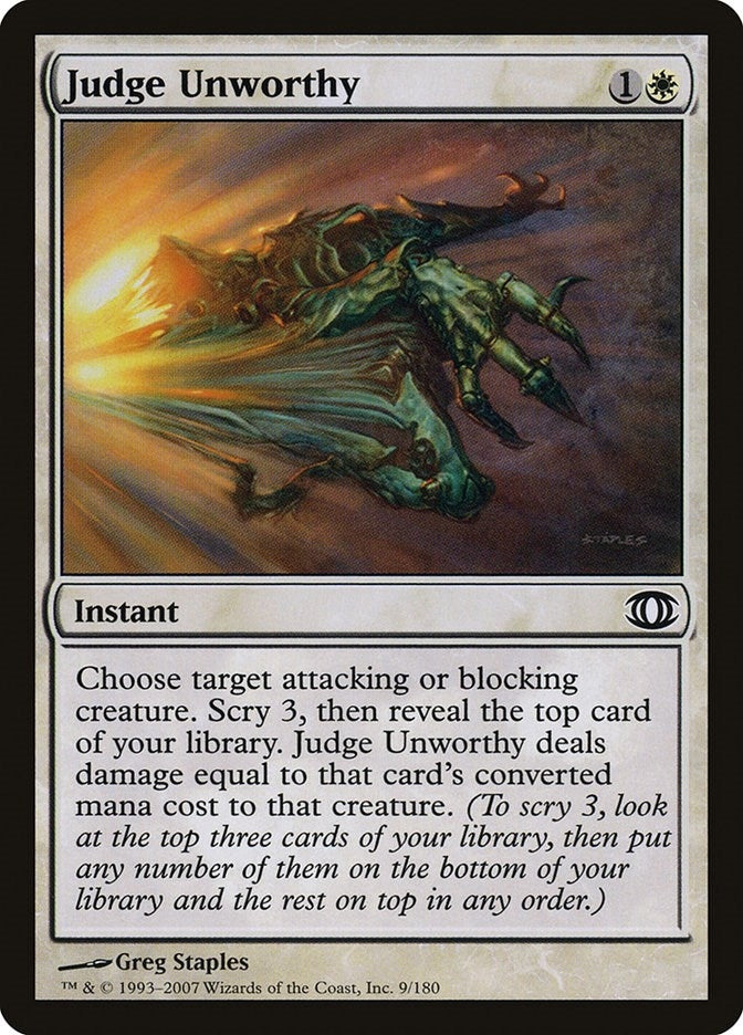 Judge Unworthy (9) (Future Sight)