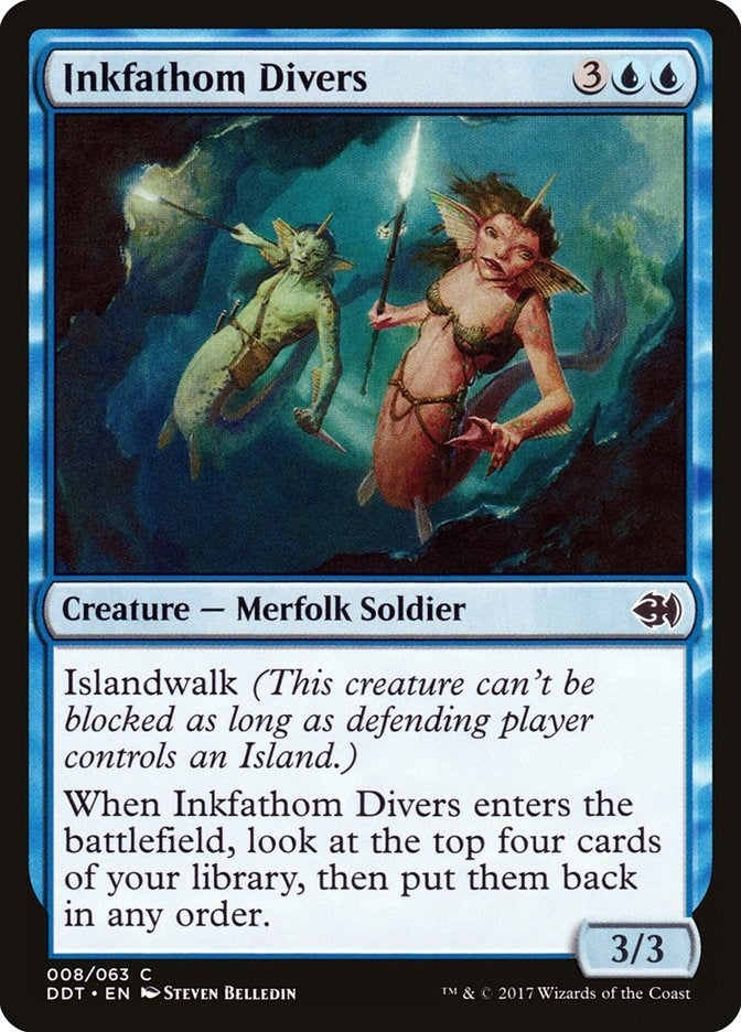 Inkfathom Divers (8) (Duel Decks: Merfolk vs. Goblins)